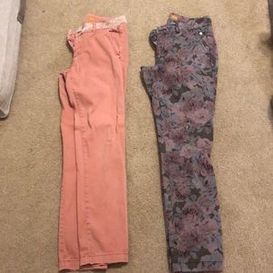 2 pair Pilcro chinos